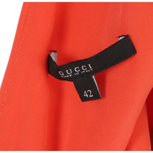 Gucci Tricolor Silk Tiered Shift Dress - Size US6, IT42 - Picture 5 of 5